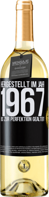 29,95 € Kostenloser Versand | Weißwein WHITE Ausgabe Hergestellt im Jahr 1967. Bis zur Perfektion gealtert Schwarzes Etikett. Anpassbares Etikett Junger Wein Ernte 2024 Verdejo