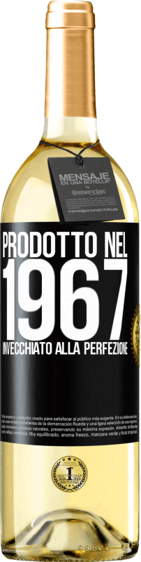 29,95 € Spedizione Gratuita | Vino bianco Edizione WHITE Prodotto nel 1967. Invecchiato alla perfezione Etichetta Nera. Etichetta personalizzabile Vino giovane Raccogliere 2024 Verdejo