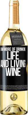 29,95 € Free Shipping | White Wine WHITE Edition I am more of drinking life and living wine Black Label. Customizable label Young wine Harvest 2024 Verdejo