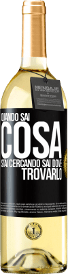 29,95 € Spedizione Gratuita | Vino bianco Edizione WHITE Quando sai cosa stai cercando, sai dove trovarlo Etichetta Nera. Etichetta personalizzabile Vino giovane Raccogliere 2023 Verdejo