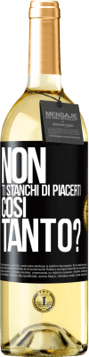 29,95 € Spedizione Gratuita | Vino bianco Edizione WHITE Non ti stanchi di piacerti così tanto? Etichetta Nera. Etichetta personalizzabile Vino giovane Raccogliere 2023 Verdejo