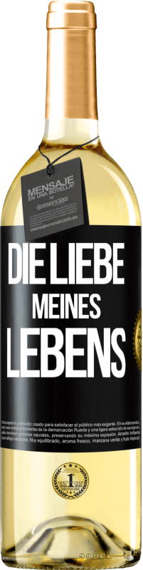29,95 € Kostenloser Versand | Weißwein WHITE Ausgabe Die Liebe meines Lebens Schwarzes Etikett. Anpassbares Etikett Junger Wein Ernte 2025 Verdejo