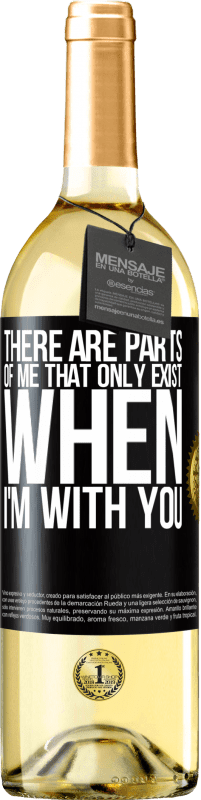 29,95 € Free Shipping | White Wine WHITE Edition There are parts of me that only exist when I'm with you Black Label. Customizable label Young wine Harvest 2024 Verdejo