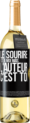 29,95 € Envoi gratuit | Vin blanc Édition WHITE Le sourire est à moi, mais l'auteur c'est toi Étiquette Noire. Étiquette personnalisable Vin jeune Récolte 2023 Verdejo