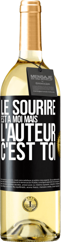 29,95 € Envoi gratuit | Vin blanc Édition WHITE Le sourire est à moi, mais l'auteur c'est toi Étiquette Noire. Étiquette personnalisable Vin jeune Récolte 2024 Verdejo