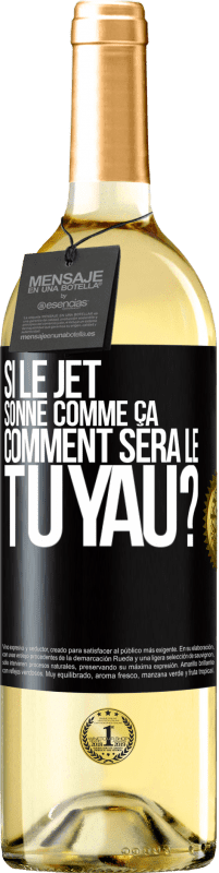 29,95 € Envoi gratuit | Vin blanc Édition WHITE Si le jet sonne comme ça, comment sera le tuyau? Étiquette Noire. Étiquette personnalisable Vin jeune Récolte 2023 Verdejo