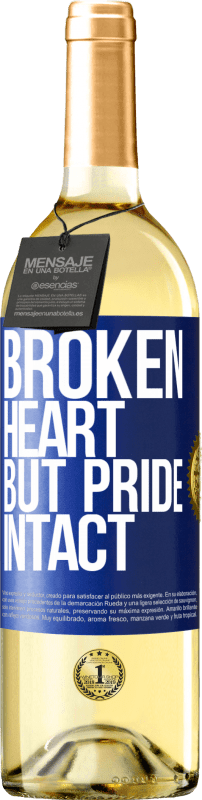29,95 € Free Shipping | White Wine WHITE Edition The broken heart But pride intact Blue Label. Customizable label Young wine Harvest 2023 Verdejo