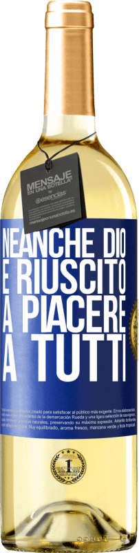 29,95 € Spedizione Gratuita | Vino bianco Edizione WHITE Neanche Dio è riuscito a piacere a tutti Etichetta Blu. Etichetta personalizzabile Vino giovane Raccogliere 2024 Verdejo