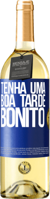 29,95 € Envio grátis | Vinho branco Edição WHITE Tenha uma boa tarde, bonito Etiqueta Azul. Etiqueta personalizável Vinho jovem Colheita 2024 Verdejo