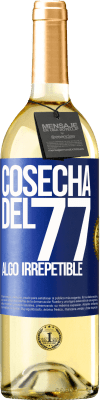 29,95 € Envío gratis | Vino Blanco Edición WHITE Cosecha del 77, algo irrepetible Etiqueta Azul. Etiqueta personalizable Vino joven Cosecha 2024 Verdejo