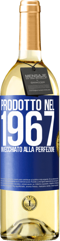 29,95 € Spedizione Gratuita | Vino bianco Edizione WHITE Prodotto nel 1967. Invecchiato alla perfezione Etichetta Blu. Etichetta personalizzabile Vino giovane Raccogliere 2024 Verdejo