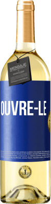 29,95 € Envoi gratuit | Vin blanc Édition WHITE Ouvre-le Étiquette Bleue. Étiquette personnalisable Vin jeune Récolte 2024 Verdejo