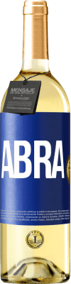29,95 € Envio grátis | Vinho branco Edição WHITE Abra Etiqueta Azul. Etiqueta personalizável Vinho jovem Colheita 2025 Verdejo