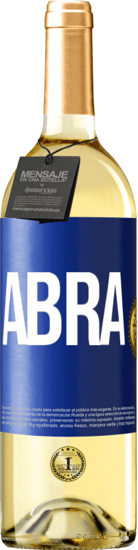 29,95 € Envio grátis | Vinho branco Edição WHITE Abra Etiqueta Azul. Etiqueta personalizável Vinho jovem Colheita 2023 Verdejo