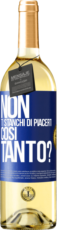 29,95 € Spedizione Gratuita | Vino bianco Edizione WHITE Non ti stanchi di piacerti così tanto? Etichetta Blu. Etichetta personalizzabile Vino giovane Raccogliere 2023 Verdejo