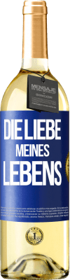 29,95 € Kostenloser Versand | Weißwein WHITE Ausgabe Die Liebe meines Lebens Blaue Markierung. Anpassbares Etikett Junger Wein Ernte 2025 Verdejo