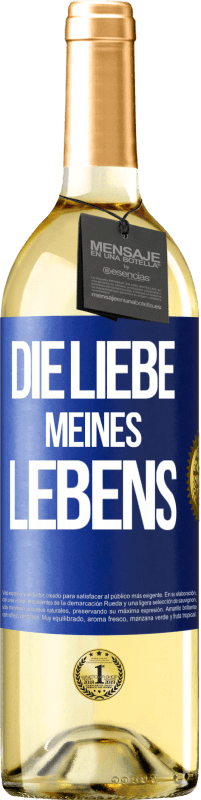 29,95 € Kostenloser Versand | Weißwein WHITE Ausgabe Die Liebe meines Lebens Blaue Markierung. Anpassbares Etikett Junger Wein Ernte 2025 Verdejo