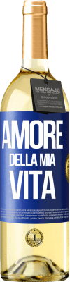 29,95 € Spedizione Gratuita | Vino bianco Edizione WHITE Amore della mia vita Etichetta Blu. Etichetta personalizzabile Vino giovane Raccogliere 2024 Verdejo