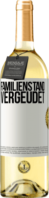 29,95 € Kostenloser Versand | Weißwein WHITE Ausgabe Familienstand: vergeudet Weißes Etikett. Anpassbares Etikett Junger Wein Ernte 2023 Verdejo