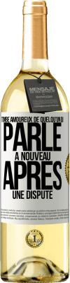 29,95 € Envoi gratuit | Vin blanc Édition WHITE Tombe amoureux de quelqu'un qui parle à nouveau après une dispute Étiquette Blanche. Étiquette personnalisable Vin jeune Récolte 2024 Verdejo