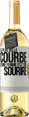 29,95 € Envoi gratuit | Vin blanc Édition WHITE La plus belle courbe d'une femme est son sourire Étiquette Blanche. Étiquette personnalisable Vin jeune Récolte 2024 Verdejo