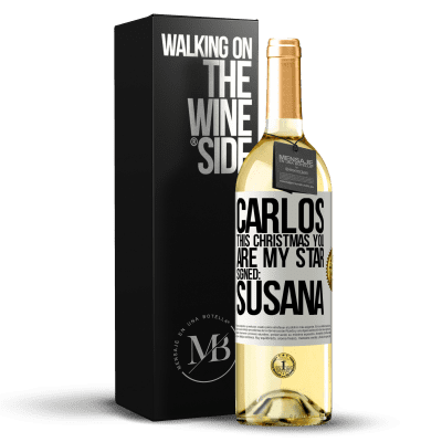 «Carlos, this Christmas you are my star. Signed: Susana» WHITE Edition