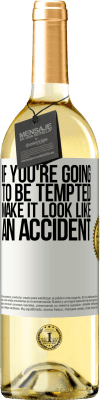 29,95 € 免费送货 | 白葡萄酒 WHITE版 如果您会被诱惑，请使其看起来像是意外 白标. 可自定义的标签 青年酒 收成 2025 Verdejo