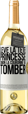 29,95 € Envoi gratuit | Vin blanc Édition WHITE Lève la tête princesse. Sinon la couronne va tomber Étiquette Blanche. Étiquette personnalisable Vin jeune Récolte 2024 Verdejo