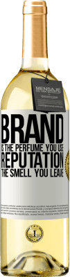 29,95 € 送料無料 | 白ワイン WHITEエディション ブランドは使用する香水です。評判、あなたが残す匂い ホワイトラベル. カスタマイズ可能なラベル 若いワイン 収穫 2025 Verdejo