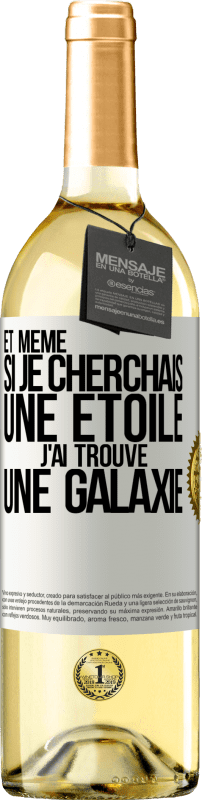 29,95 € Envoi gratuit | Vin blanc Édition WHITE Et même si je cherchais une étoile, j'ai trouvé une galaxie Étiquette Blanche. Étiquette personnalisable Vin jeune Récolte 2024 Verdejo