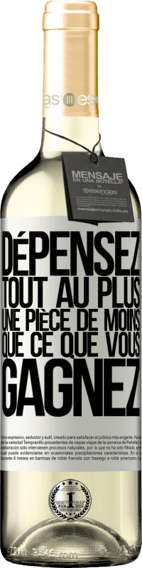 29,95 € Envoi gratuit | Vin blanc Édition WHITE Dépensez, tout au plus, une pièce de moins que ce que vous gagnez Étiquette Blanche. Étiquette personnalisable Vin jeune Récolte 2024 Verdejo