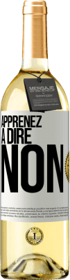 29,95 € Envoi gratuit | Vin blanc Édition WHITE Apprenez à dire non Étiquette Blanche. Étiquette personnalisable Vin jeune Récolte 2023 Verdejo