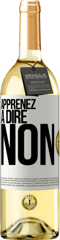 29,95 € Envoi gratuit | Vin blanc Édition WHITE Apprenez à dire non Étiquette Blanche. Étiquette personnalisable Vin jeune Récolte 2024 Verdejo