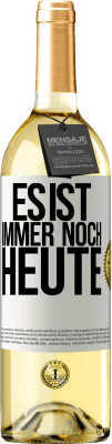 29,95 € Kostenloser Versand | Weißwein WHITE Ausgabe Es ist immer noch heute Weißes Etikett. Anpassbares Etikett Junger Wein Ernte 2024 Verdejo