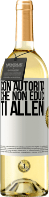 29,95 € Spedizione Gratuita | Vino bianco Edizione WHITE Con autorità che non educi, ti alleni Etichetta Bianca. Etichetta personalizzabile Vino giovane Raccogliere 2023 Verdejo