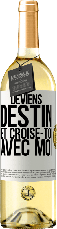 29,95 € Envoi gratuit | Vin blanc Édition WHITE Deviens destin et croise-toi avec moi Étiquette Blanche. Étiquette personnalisable Vin jeune Récolte 2025 Verdejo