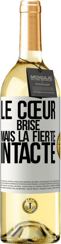 29,95 € Envoi gratuit | Vin blanc Édition WHITE Le cœur brisé. Mais la fierté intacte Étiquette Blanche. Étiquette personnalisable Vin jeune Récolte 2024 Verdejo