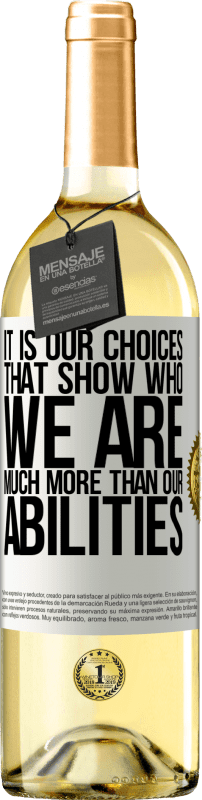 29,95 € Бесплатная доставка | Белое вино Издание WHITE Это наш выбор, который показывает, кто мы есть, гораздо больше, чем наши способности Белая этикетка. Настраиваемая этикетка Молодое вино Урожай 2023 Verdejo