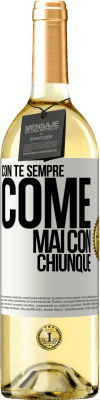 29,95 € Spedizione Gratuita | Vino bianco Edizione WHITE Con te sempre come mai con chiunque Etichetta Bianca. Etichetta personalizzabile Vino giovane Raccogliere 2023 Verdejo