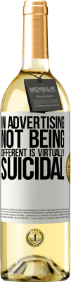 29,95 € Free Shipping | White Wine WHITE Edition In advertising, not being different is virtually suicidal White Label. Customizable label Young wine Harvest 2025 Verdejo