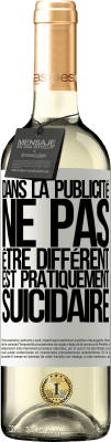 29,95 € Envoi gratuit | Vin blanc Édition WHITE Dans la publicité, ne pas être différent est pratiquement suicidaire Étiquette Blanche. Étiquette personnalisable Vin jeune Récolte 2025 Verdejo