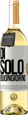 29,95 € Spedizione Gratuita | Vino bianco Edizione WHITE Di 'solo Buongiorno Etichetta Bianca. Etichetta personalizzabile Vino giovane Raccogliere 2023 Verdejo