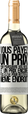 29,95 € Envoi gratuit | Vin blanc Édition WHITE Vous payez un prix pour poursuivre vos rêves, et un prix encore plus élevé pour rester au même endroit Étiquette Blanche. Étiquette personnalisable Vin jeune Récolte 2024 Verdejo