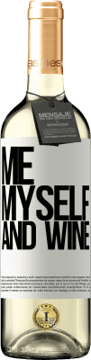 29,95 € Envoi gratuit | Vin blanc Édition WHITE Me, myself and wine Étiquette Blanche. Étiquette personnalisable Vin jeune Récolte 2024 Verdejo