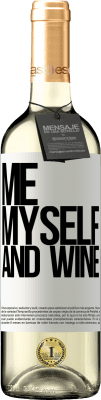 29,95 € Envoi gratuit | Vin blanc Édition WHITE Me, myself and wine Étiquette Blanche. Étiquette personnalisable Vin jeune Récolte 2025 Verdejo