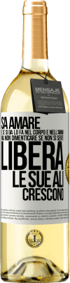 29,95 € Spedizione Gratuita | Vino bianco Edizione WHITE Sa amare, e se si dona, lo fa nel corpo e nell'anima. Ma, non dimenticare, se non ti senti libero, le tue ali crescono Etichetta Bianca. Etichetta personalizzabile Vino giovane Raccogliere 2025 Verdejo