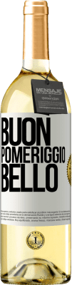 29,95 € Spedizione Gratuita | Vino bianco Edizione WHITE Buon pomeriggio, bello Etichetta Bianca. Etichetta personalizzabile Vino giovane Raccogliere 2024 Verdejo