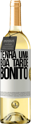 29,95 € Envio grátis | Vinho branco Edição WHITE Tenha uma boa tarde, bonito Etiqueta Branca. Etiqueta personalizável Vinho jovem Colheita 2023 Verdejo