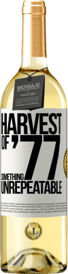 29,95 € 免费送货 | 白葡萄酒 WHITE版 77年代的丰收 白标. 可自定义的标签 青年酒 收成 2025 Verdejo