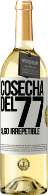 29,95 € Envío gratis | Vino Blanco Edición WHITE Cosecha del 77, algo irrepetible Etiqueta Blanca. Etiqueta personalizable Vino joven Cosecha 2024 Verdejo